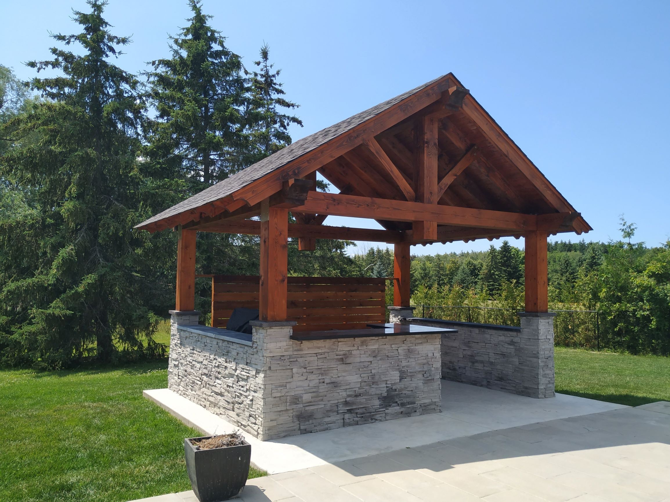 Pergolas wood Builder contractor delta decks toronto