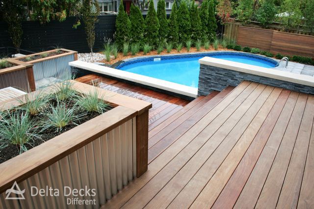 pool Ipe decks Builder contractor delta decks toronto