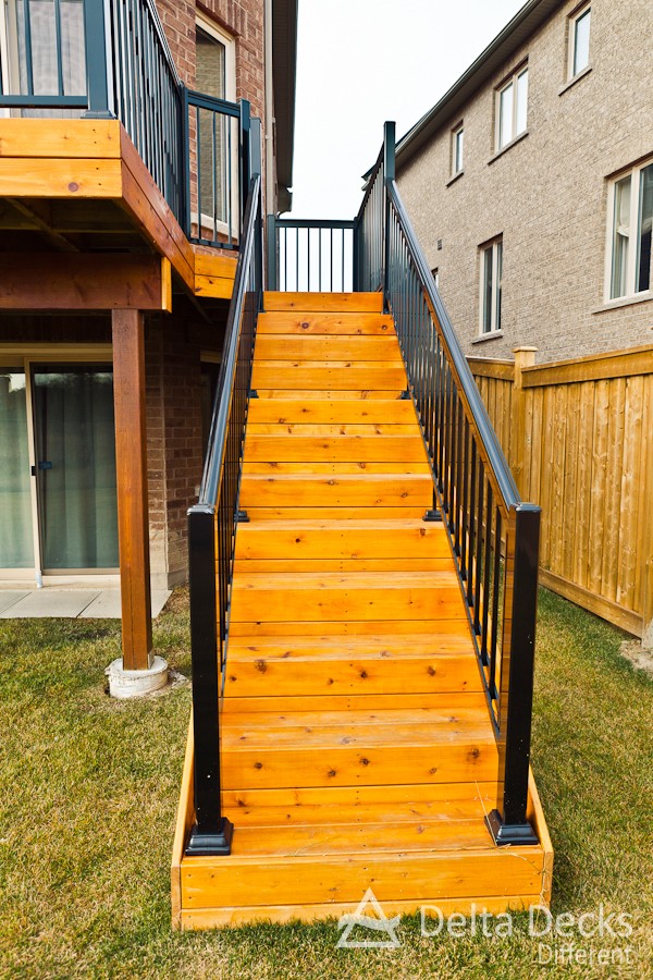 stairs AURORA decks Builder contractor delta decks toronto
