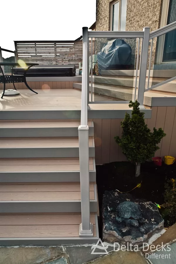 stairs Composite decks Builder contractor delta decks toronto